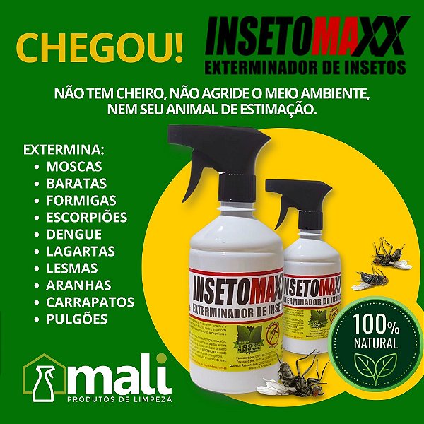 INSETOMAXX 500ML - INSETICIDA ORGÂNICO 100% NATURAL