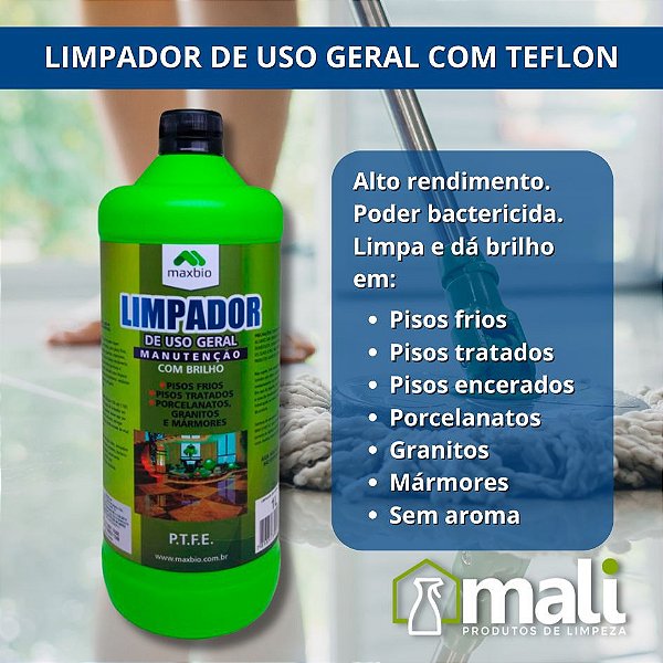 LIMPADOR DE USO GERAL C/ TEFLON MAXBIO 1L