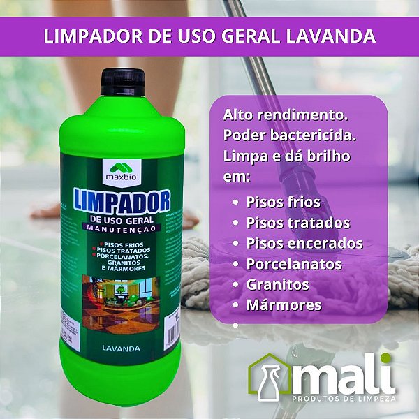 LIMPADOR DE USO GERAL LAVANDA 40 MAXBIO 1L