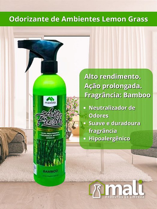 ODORIZANTE DE AMBIENTES AIRFRESH 12H MAXBIO BAMBOO 500ML