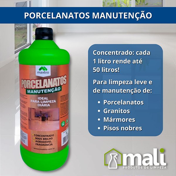PORCELANATOS MANUTENÇÃO MAXBIO 1L