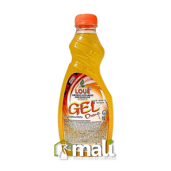 LIMPADOR PERFUMADO GEL COM QUEROSENE LOUÊ ORANGE 1L