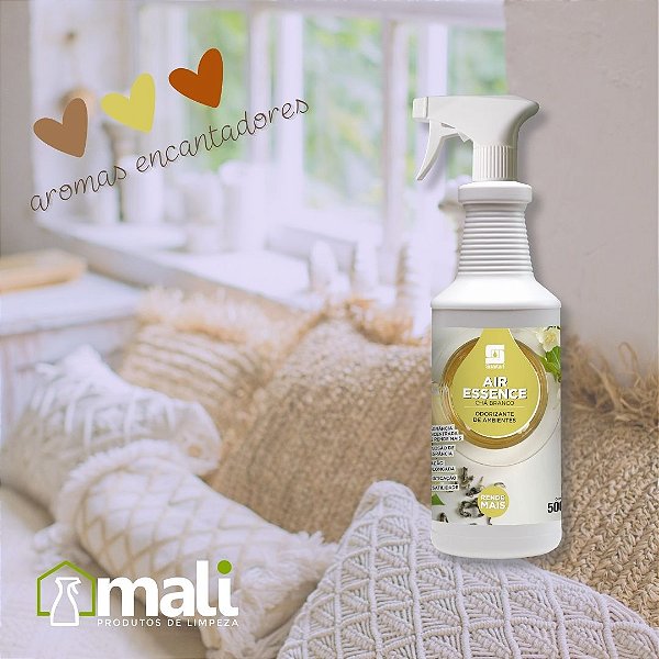 AIR ESSENCE SPARTAN CHA BRANCO 500 ML