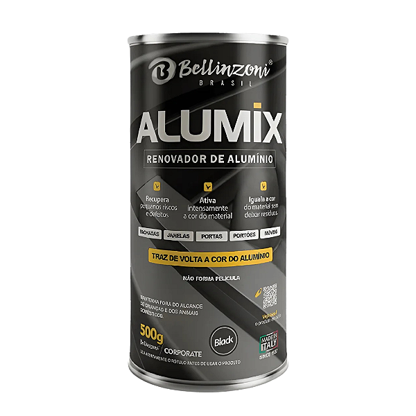 Alumix Black Bellinzoni 500g – Renovador e Protetor Exclusivo para Alumínio Preto