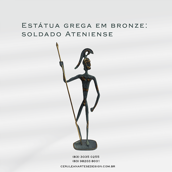Soldado Ateniense em Bronze