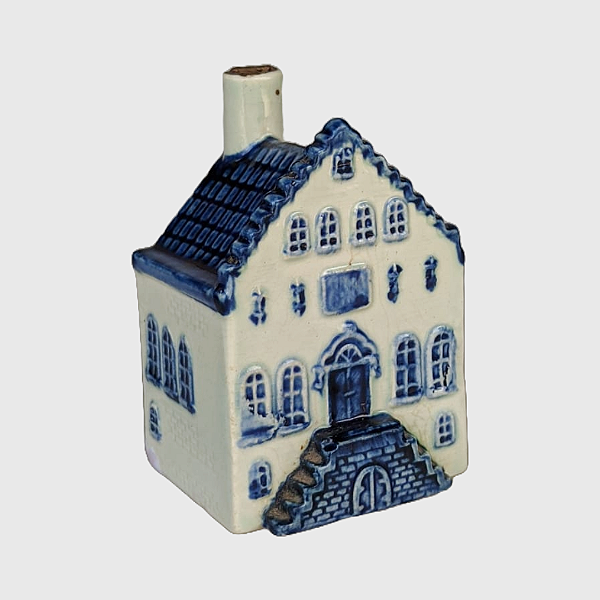 Casa Delft Blue nº 4 Rynbende - Miniatura Holandesa em Porcelana