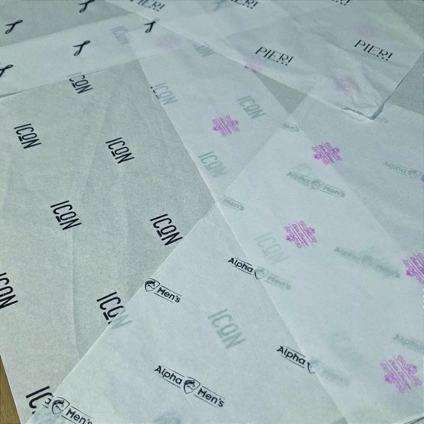 Papel de Seda Branco Personalizado