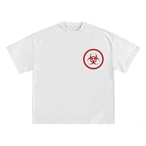 Camiseta Biohazard - Branco