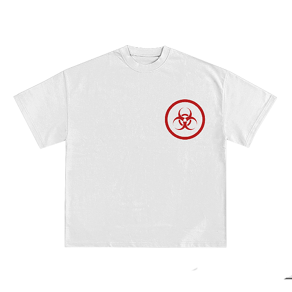 Camiseta Biohazard - Branco