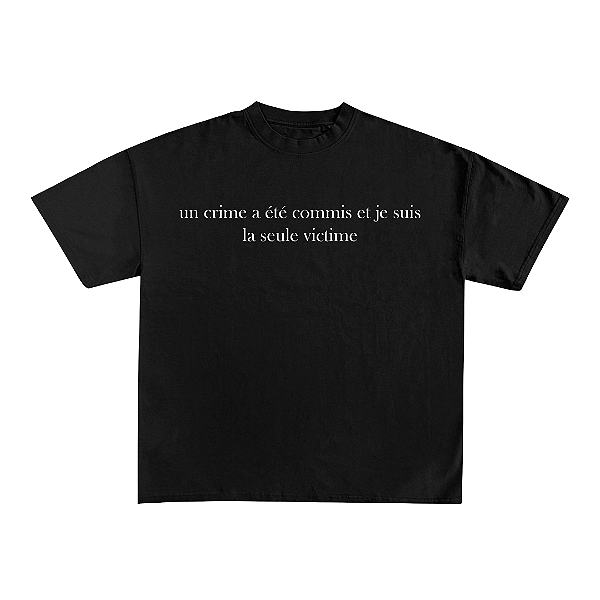 Camiseta Crime - Preto