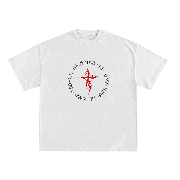 Camiseta Tribal Cross - Branco