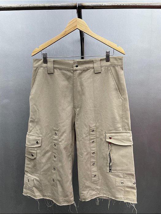 Long Cargo Shorts Creme