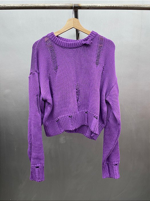 Among Crows  sweater roxo