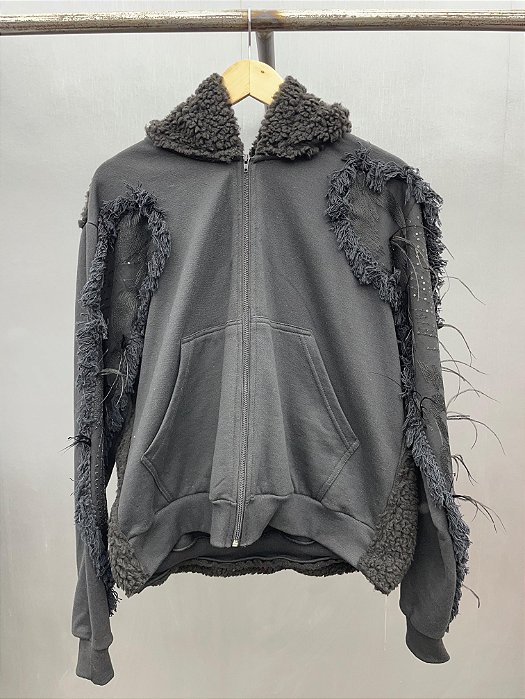 Crow sherling hoodie