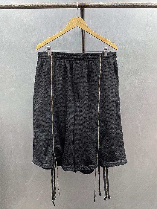 Zip up mesh shorts