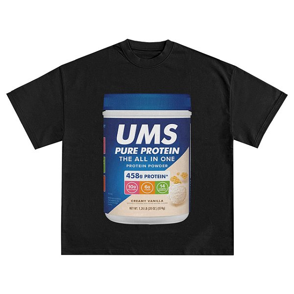 Camiseta UMS Protein - Preto