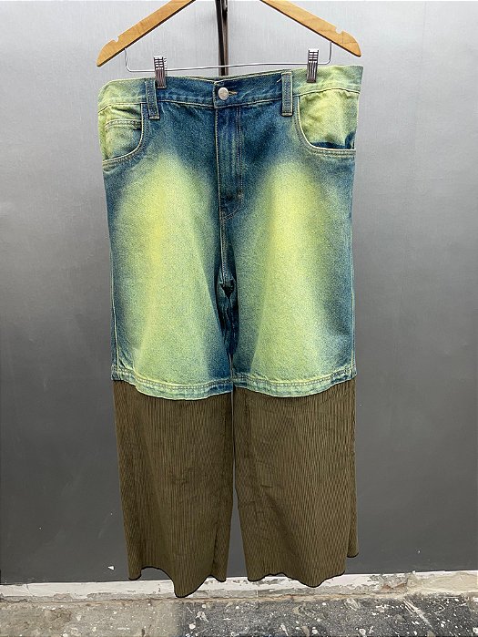 Lordre x UMS 458-LL Acid denim corduroy bottom Pants