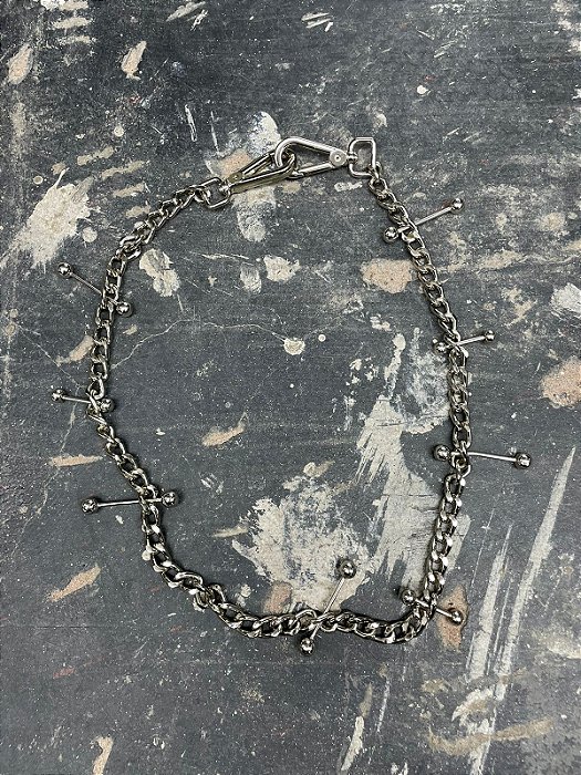 Piercing wallet chain