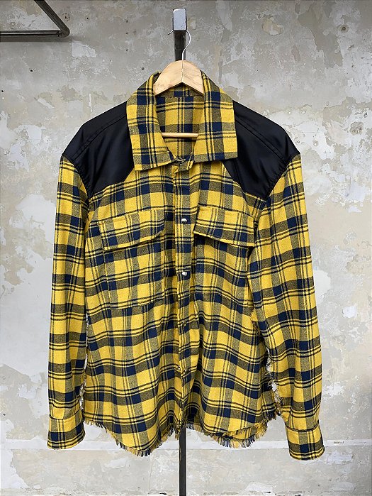 Flannel Shirt Nylon Yellow