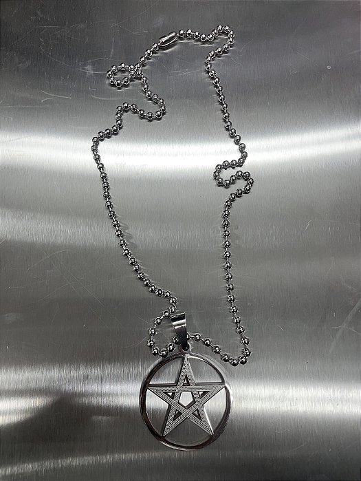 Circle Pentagram with ball chain