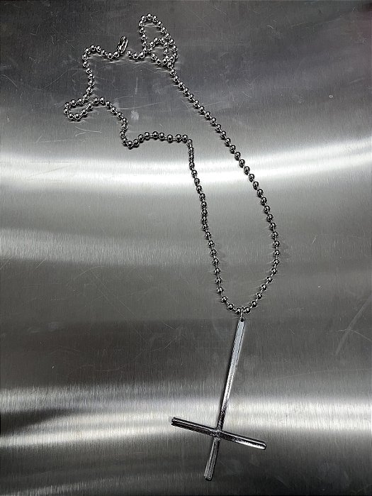 Big Cross Pendant with Ball Chain