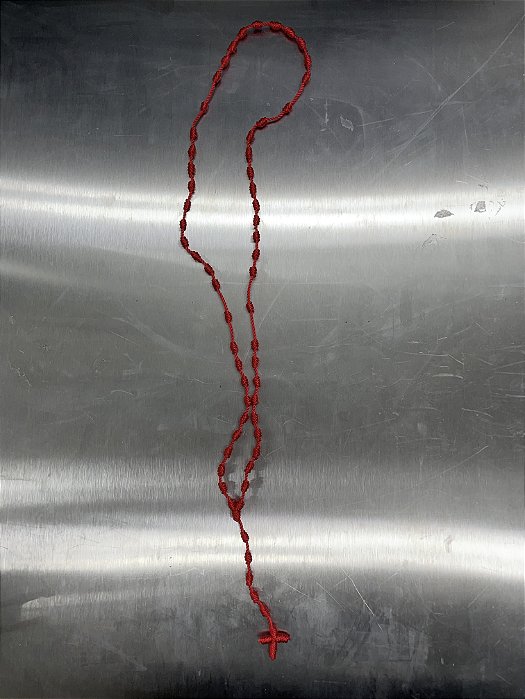 Rosário Tricot Vermelho