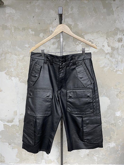 Cargo Leather shorts