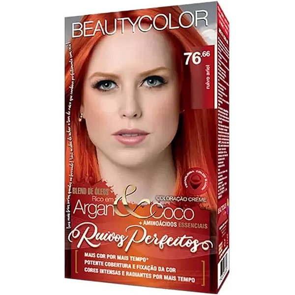 Coloração Beauty Color Ruivo Ariel 76.66
