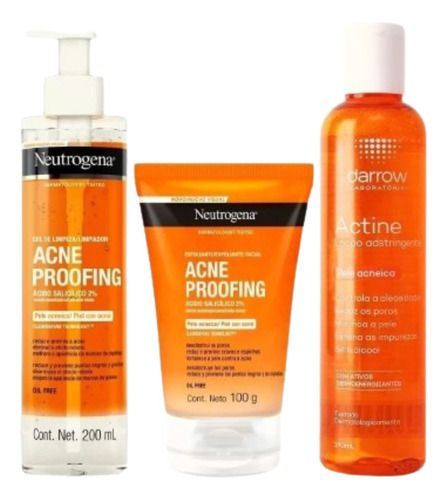 Kit Acne Control Hidratante, Tônico e Esfoliante | Neutrogena