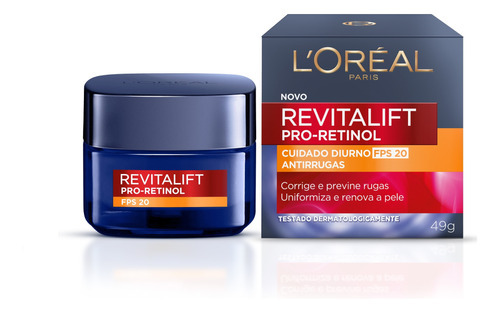 Creme Antirrugas Revitalift Retinol FPS20 49g | L'Oréal Paris