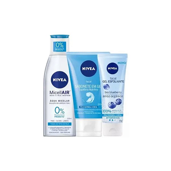 Kit Pele Normal a Seca Limpeza e Esfoliação | Nivea