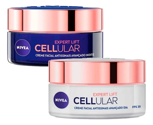 Kit Creme Facial Cellular Expert Lift Dia e Noite 50ml | NIVEA