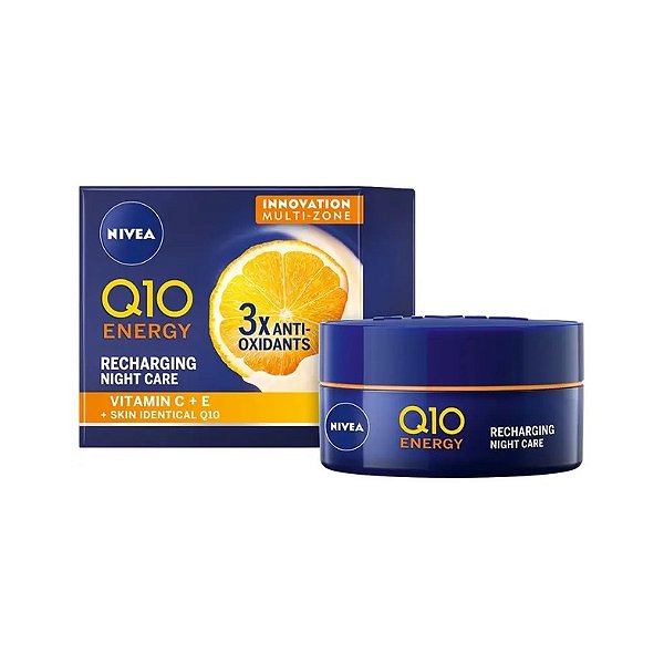 Creme Facial Q10 Energy Vitamina C Noturno 50g | NIVEA