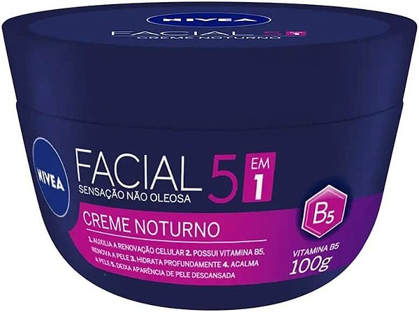 Creme Facial Noturno 5 em 1 100g | Nivea