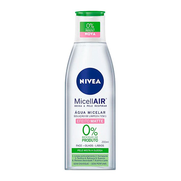 Água Micelar 7 em 1 Limpeza e Demaquilante 200ml | NIVEA