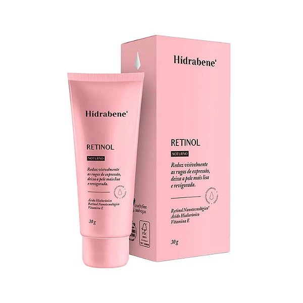 Creme Anti-Idade Noturno com Retinol 30g | Hidrabene