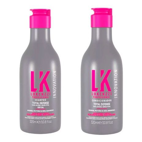 Kit Total Defense Shampoo e Condicionador 300ml | Lokenzzi