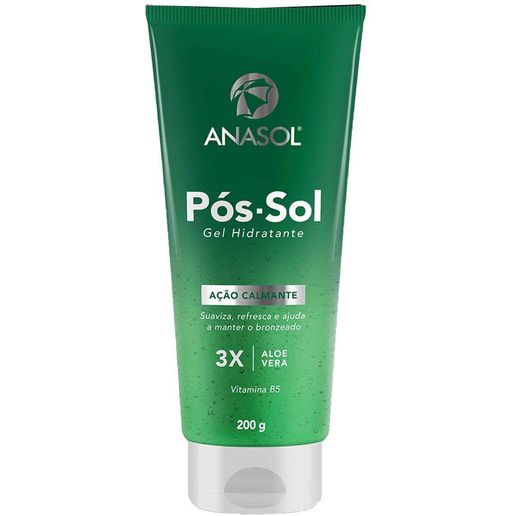 Anasol Gel Hidratante Pós-Sol  Ação Calmante Hipoalergênico Aloe Vera - 200g