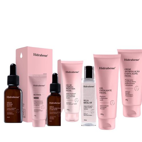 Kit Completo de Skincare 7 Itens | Hidrabene
