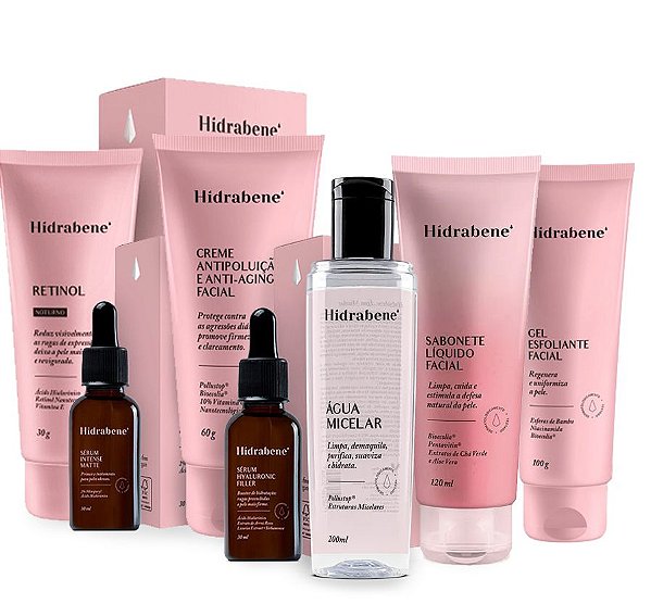 Kit Skin Care Completo Sérum e Creme Anti-Idade 30g | Hidrabene