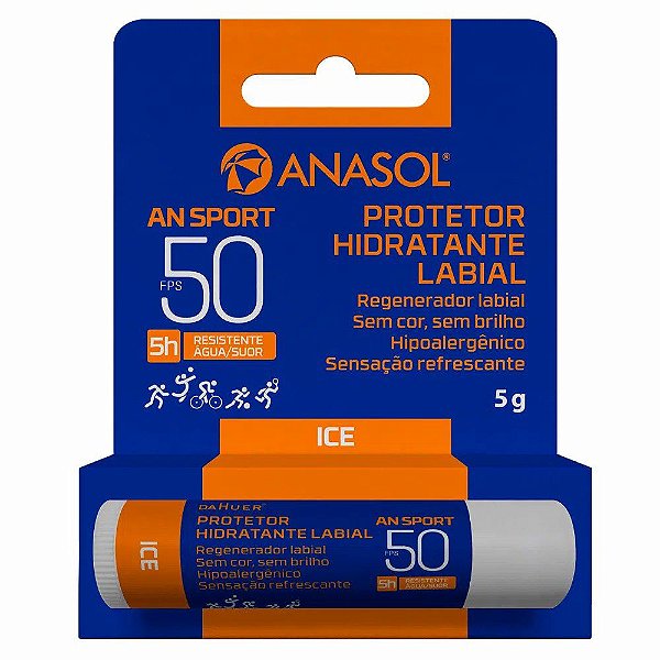 Protetor Labial Sport FPS 50 Sem Cor 4,5g | Anasol