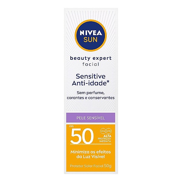 Protetor Solar Facial Sun 50 FPS Beauty Expert | Nivea