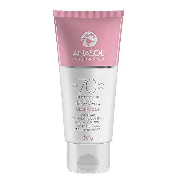 Protetor Solar Facial FPS 70 Efeito Matte 60g | Anasol