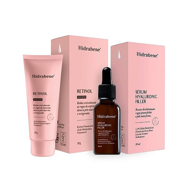Kit Hidrabene Skin Care Antissinais Sérum Preenchedor | Hidrabene