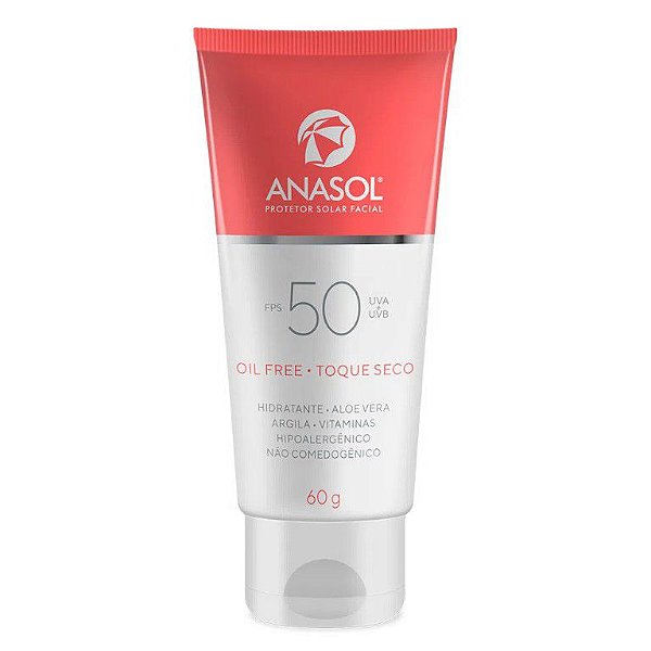 Protetor Solar Facial Oil Free 50 FPS 60g  | Anasol