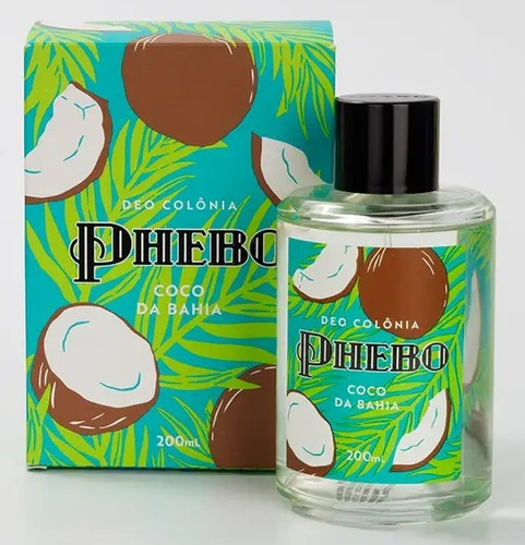 Colônia Desodorante Phebo Coco Da Bahia Origens Unissex 200ml