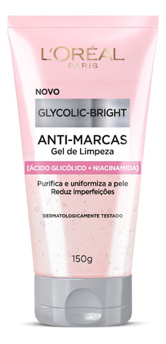 L'oreal Paris Glycolic Bright Gel De Limpeza Facial - 150g