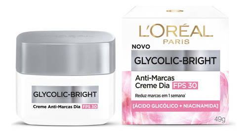 Glycolic Bright Creme Redutor De Marcas Dia/FPS 30 - 49g