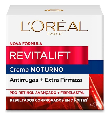 Creme Facial Noturno Revitalift ANTIRRUGAS + FIRMEZA L'oréal Paris