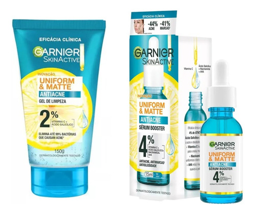 Kit Antiacne: Gel de Limpeza 150g + Sérum 30ml | Garnier